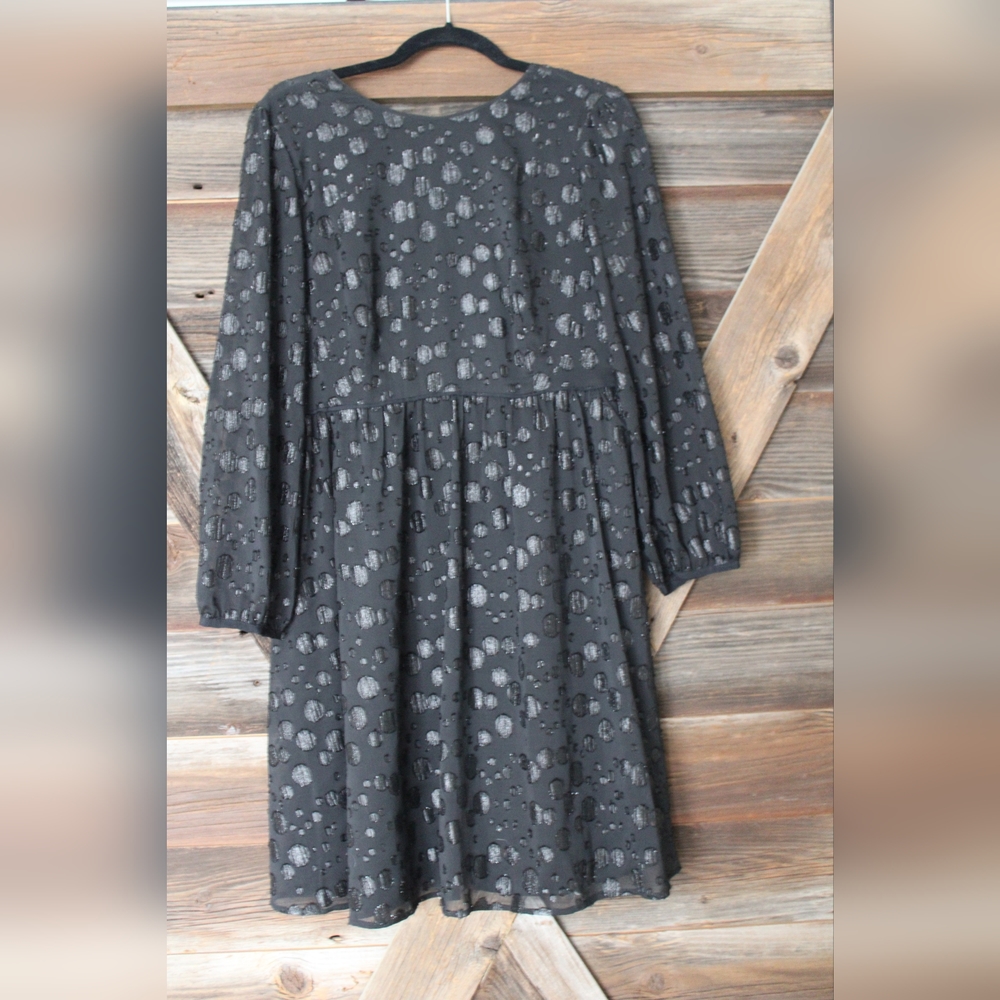 J. Crew Size 10 Black mini Dress with Shimmer